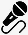 Icon if handheld microphone