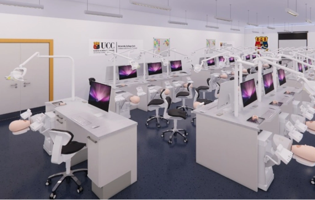 Simulation of new lab facilities for the refurbishment of the Cork University Dental School