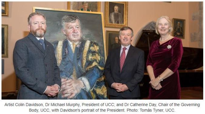 The unveiling of the portrait of Dr Michael B. Murphy on 20 January 2017