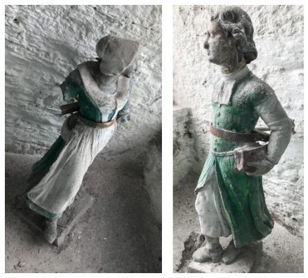 Statues of Bob and Joan (1715), Green Coat Hospital, Cork