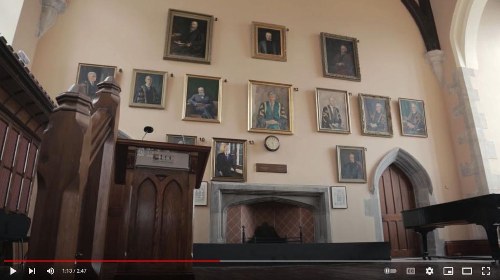 Aula Maxima, UCC, Presidents portraits