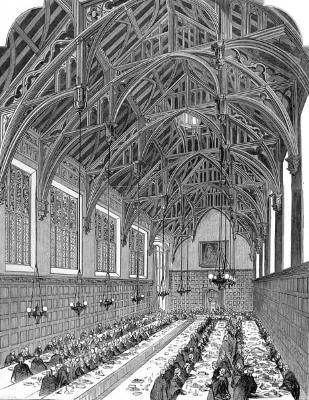 Great Hall, Lincoln's Inn, Illustrated London News 1845