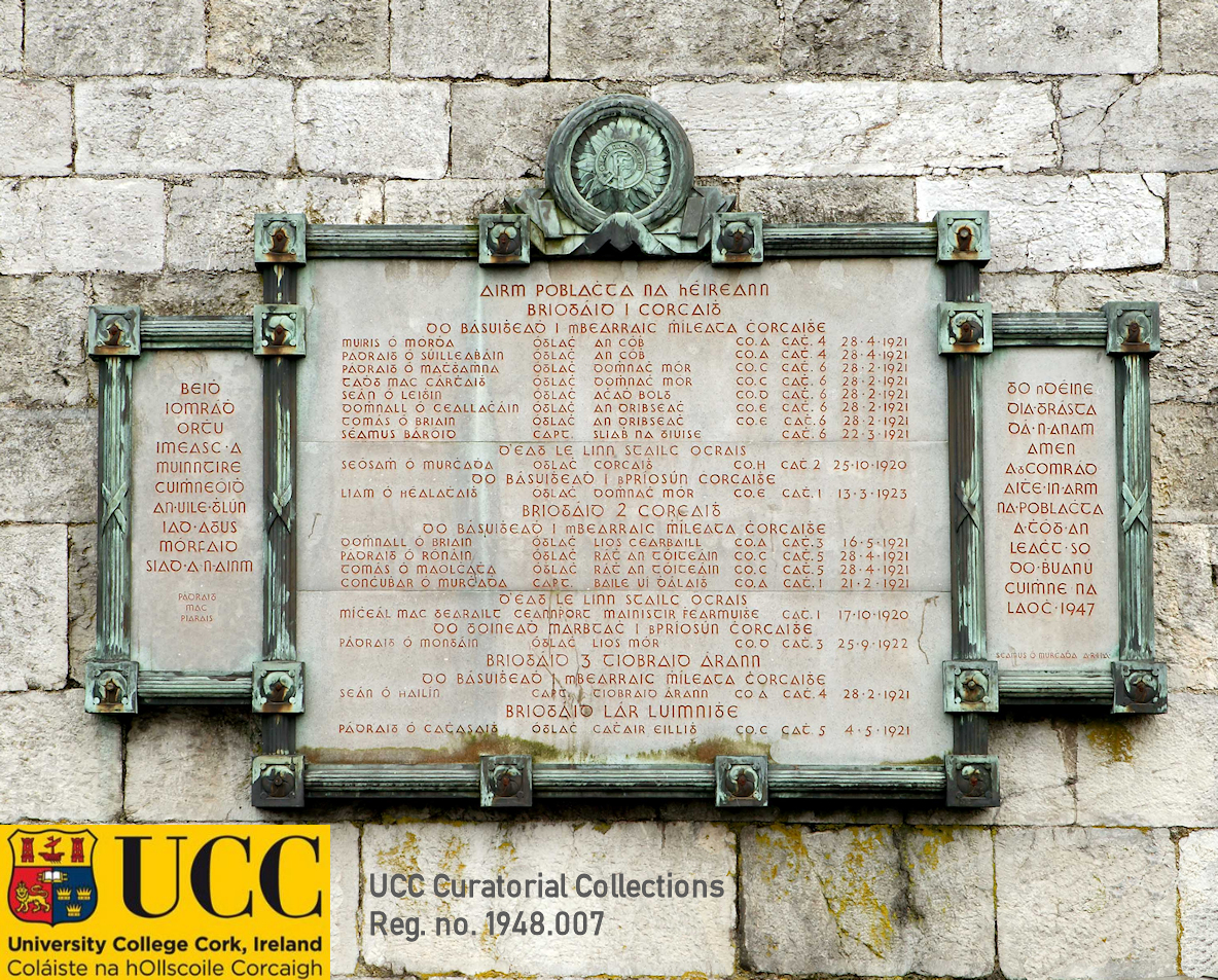 Relief plaque, Séamus Murphy RHA, 'War of Independence memorial'