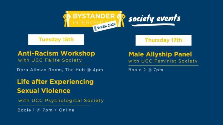 Bystander Intervention Week 2022 - Society Events