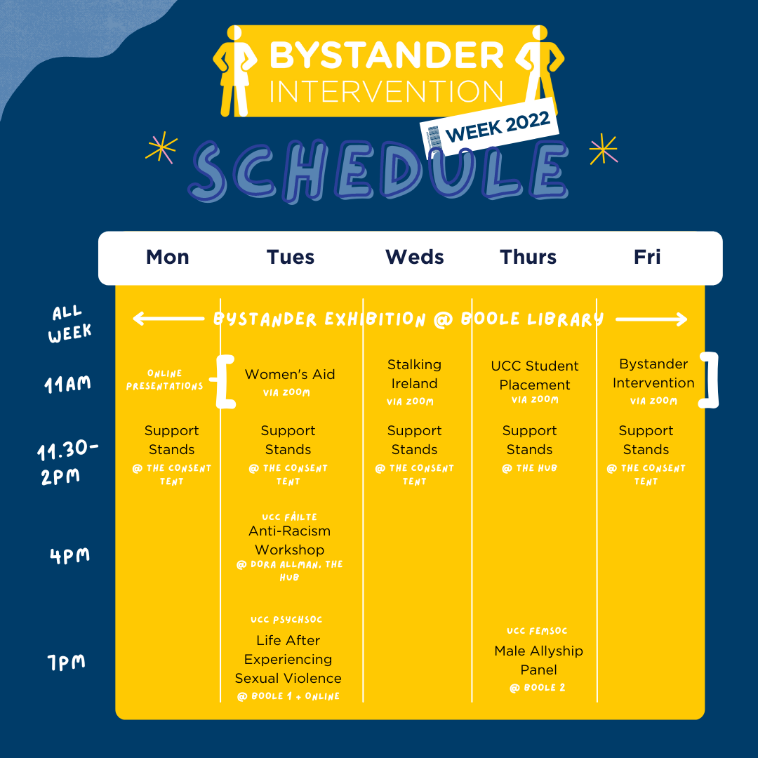  Bystander Intervention Week 2022 - Schedule