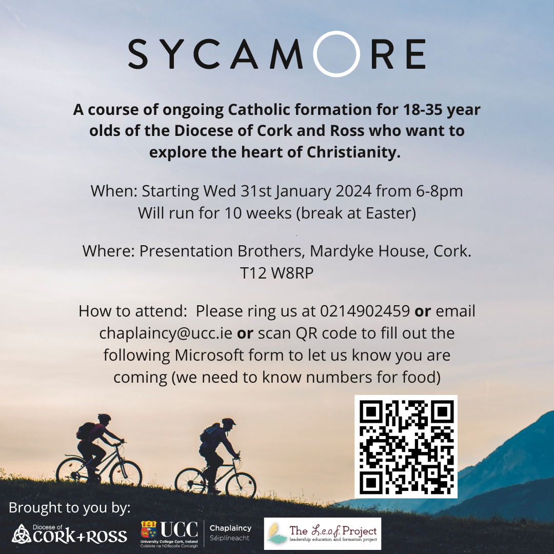 The Sycamore Series is a 10-week formation course helping to deepen your understanding and knowledge of the Catholic faith.