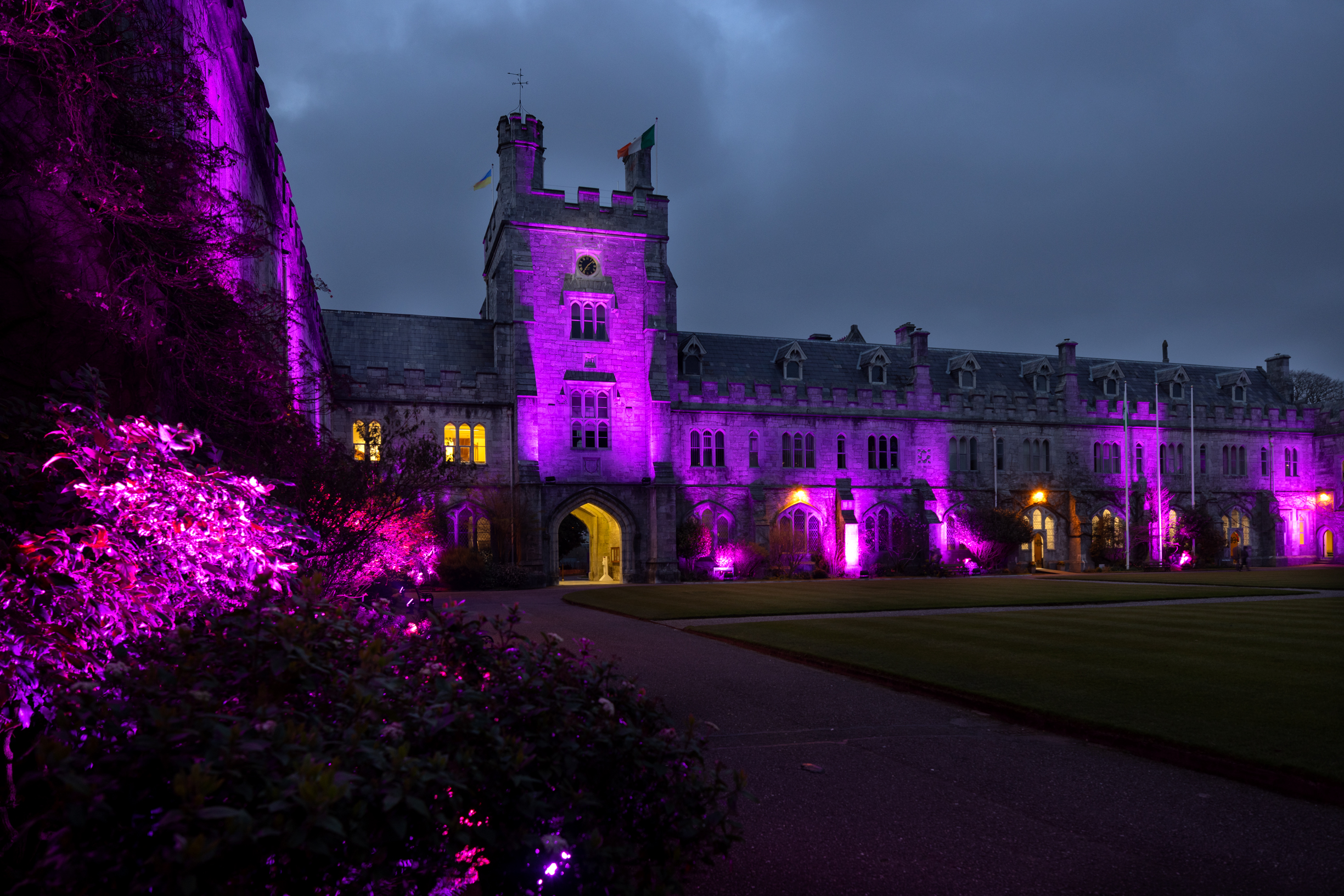 UCC lights up in purple to celebrate World Down Syndrome Day 2022