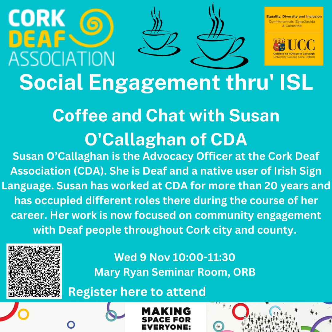 ISL Coffee and Chat with Cork Deaf Association