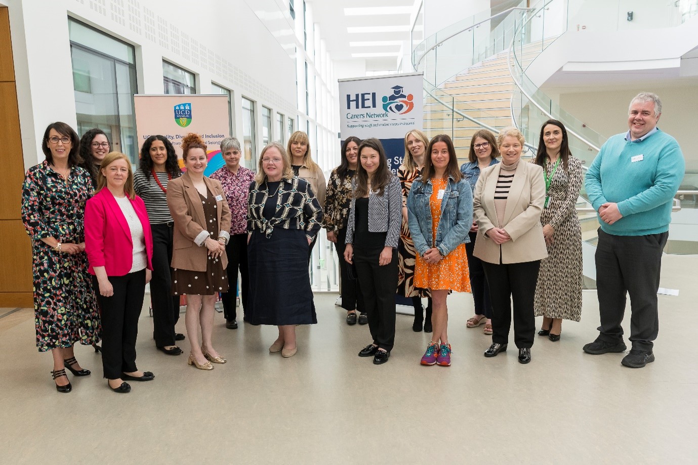 Niamh Kiely and Pat Rice, Co-Chairs of UCC Staff Carers Network (pictured right) with attendees at the inaugural HEI Carers Network Conference.