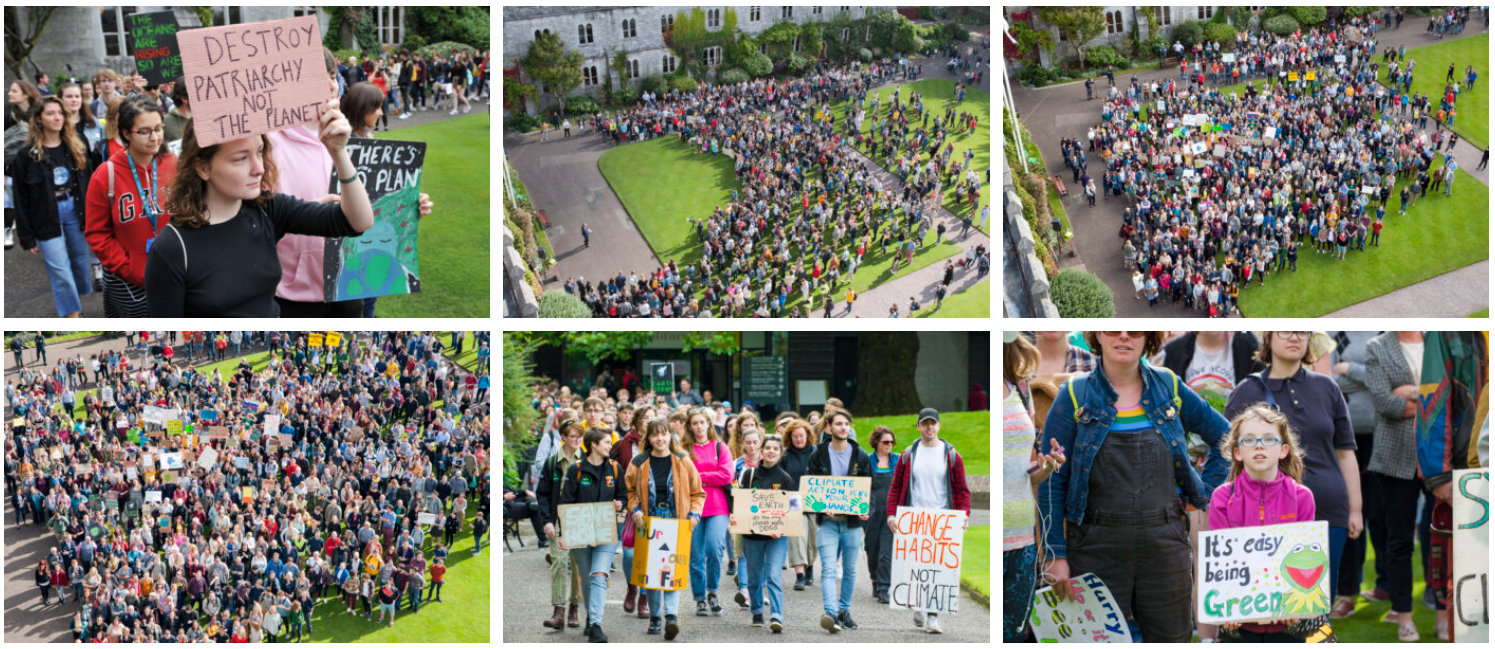 UCC Climate Strike Collage