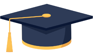 Graphic of graduation cap