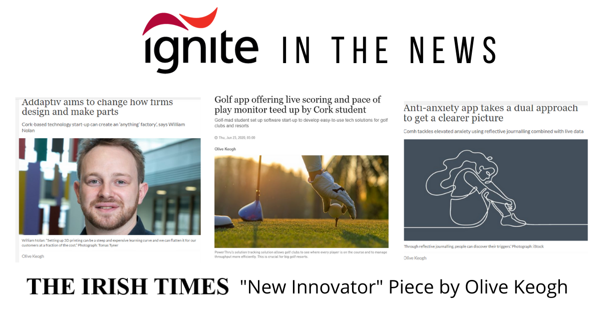 IGNITE Start-ups featured in the Irish Times