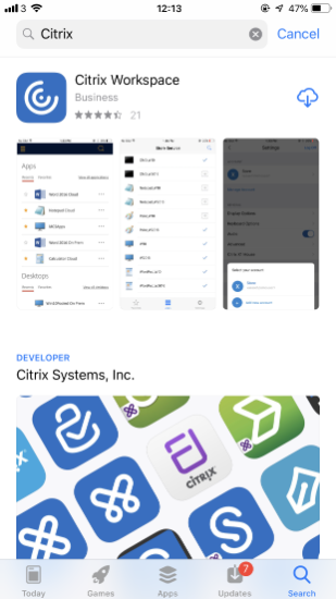 Citrix iOS install 1