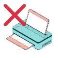 Image for avoid printing - printer with red x
