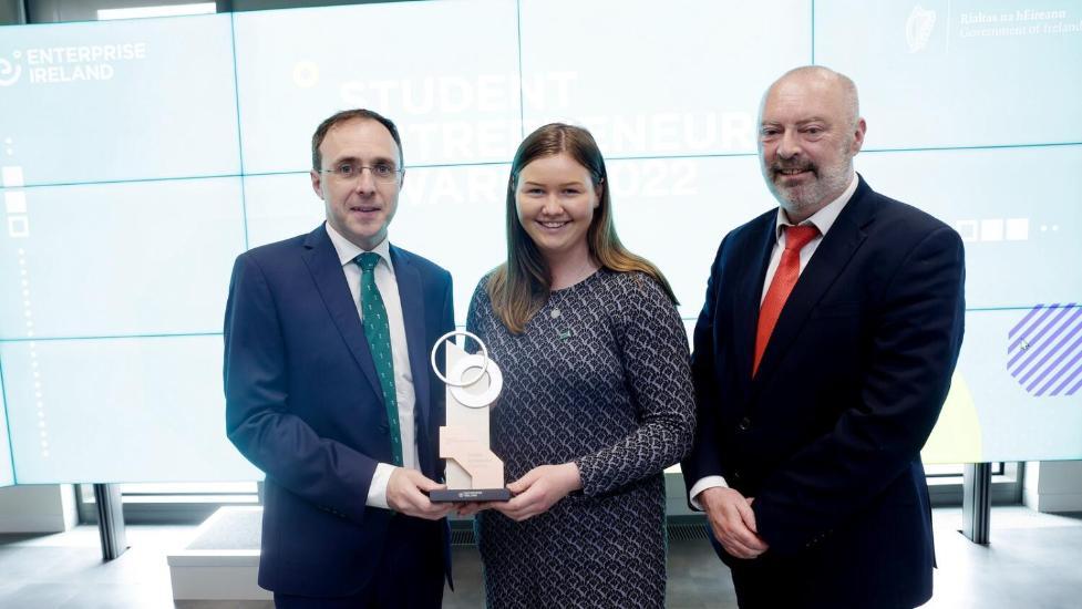Annie Madden wins Enterprise Ireland's 2022 Student Entrepreneur of the Year award
