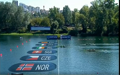 Paul and Fintan win Gold at Rowing World Championships in Serbia & Qualify Boat for Paris '24