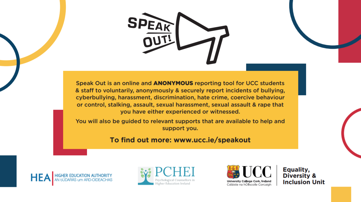 University College Cork Launches Speak Out Anonymous Reporting Tool 