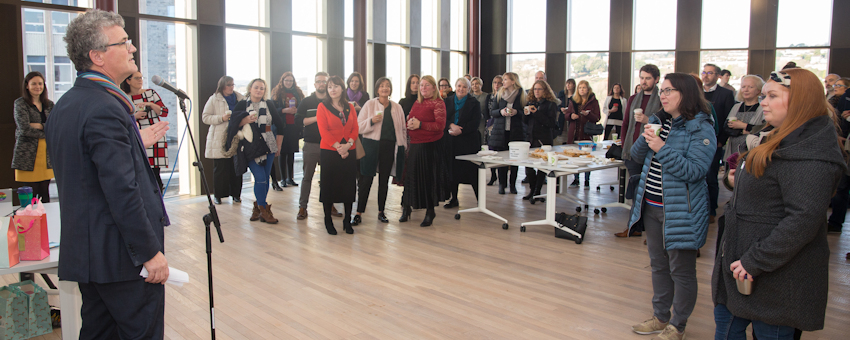 Annual coffee morning takes place in new hub building