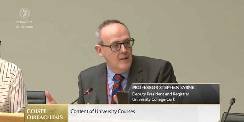 UCC Contributes to Oireachtas Discussion on Future-Focused University Education