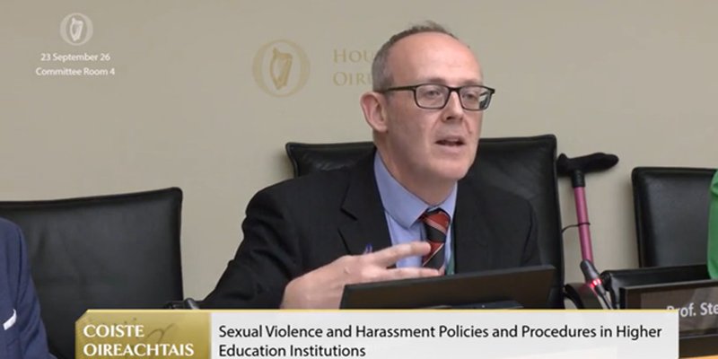 UCC discuss Sexual Violence and Harassment Policies and Procedures in Higher Education at the Joint Committee on Further and Higher Education, Research, Innovation and Science