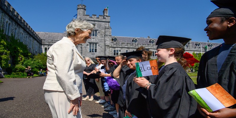 President of Ireland visits UCC