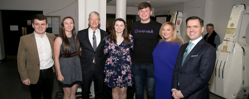 Quercus Scholars Meet Apple's Tim Cook at IDA Celebration of Apple in Ireland