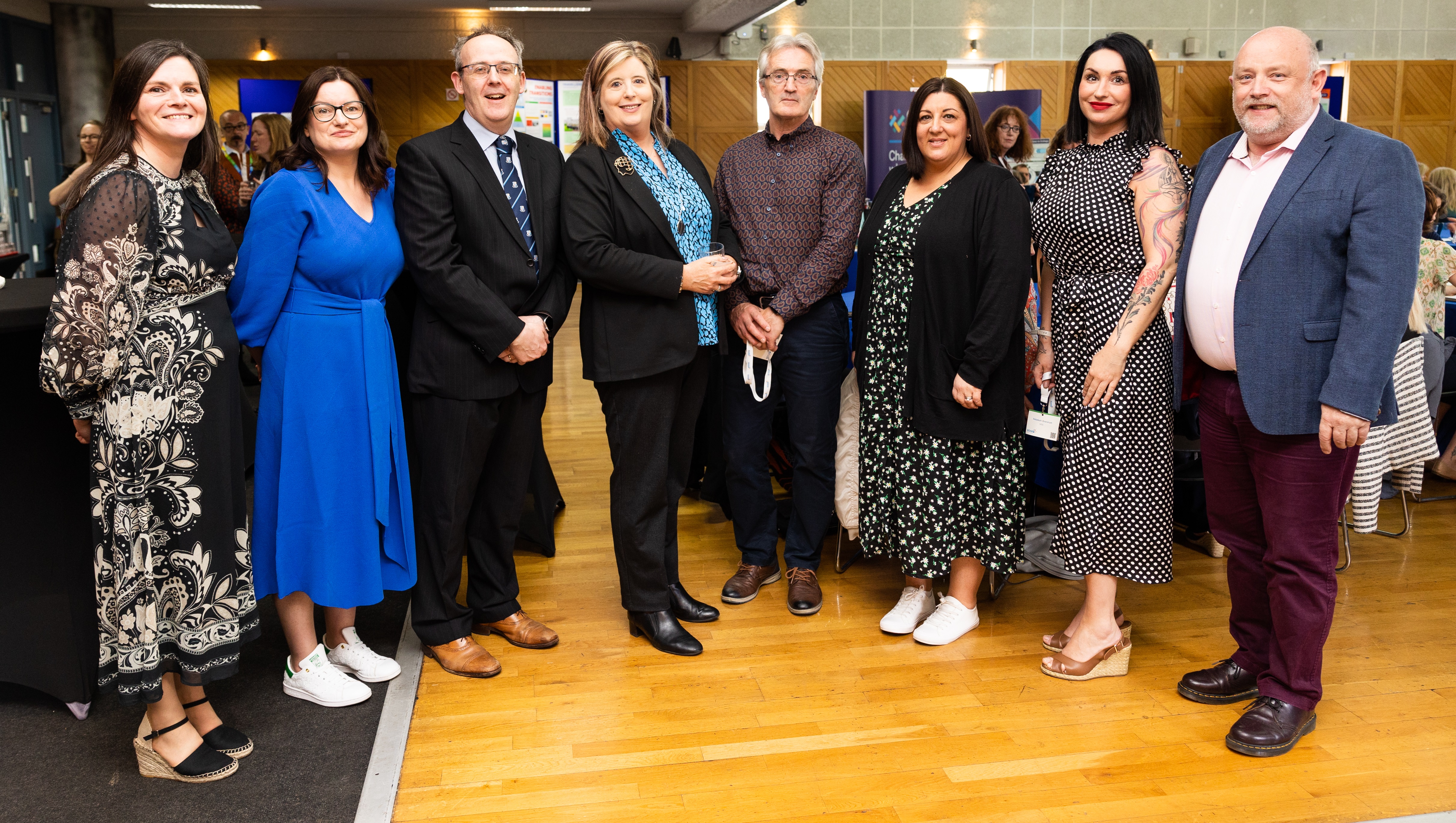 South Cluster PATH 3 Steering Group members pictured at the conference: Sheila McGovern, SOAR Project; Olive Byrne, Prof Stephen Byrne, UCC; Aisling McHugh, Colm Bonnar, SETU; Laura Coleman, MTU; Dave Denieffe, SETU