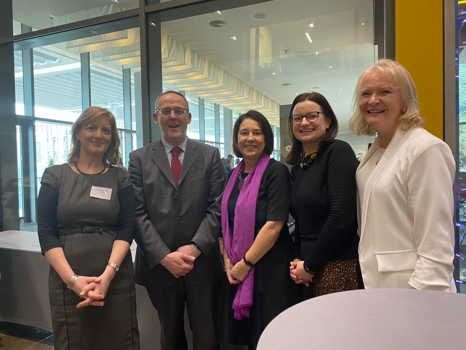 Dr Nicola Maxwell, Academic Development Lead, id+ Project, Professor Stephen Byrne, Deputy President and Registrar, Professor Maire Leane, Project Lead, id+ Project, Olive Byrne, Head of Access, Professor Nuala Finnegan, Dean of Undergraduate & Postgraduate Studies