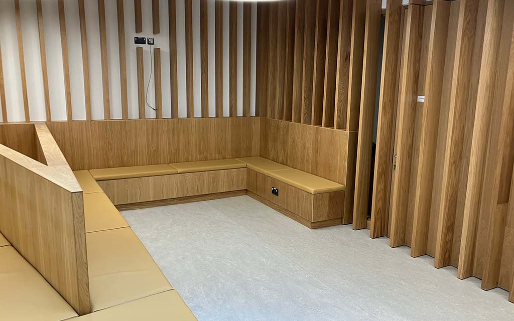 Student Health waiting room seating area