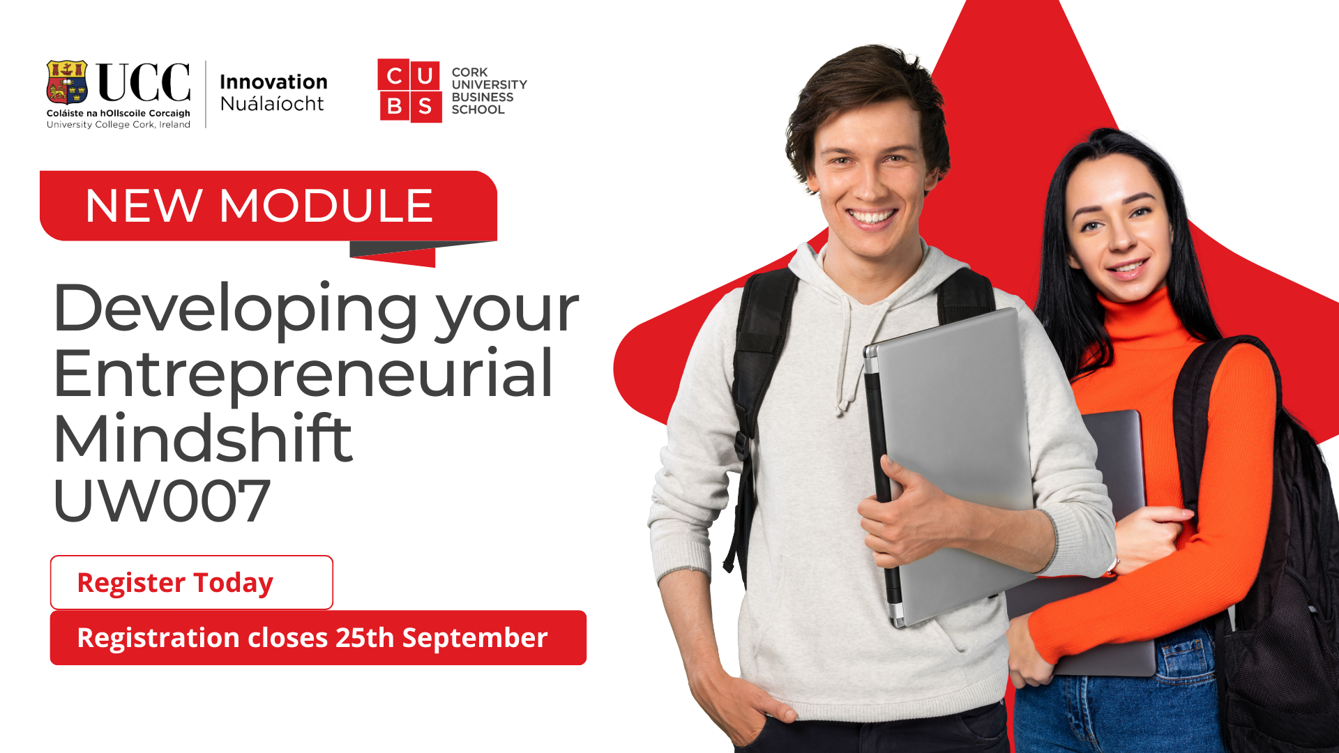 CUBS and UCC Innovation Launch University-Wide Module on Developing an Entrepreneurial Mindshift