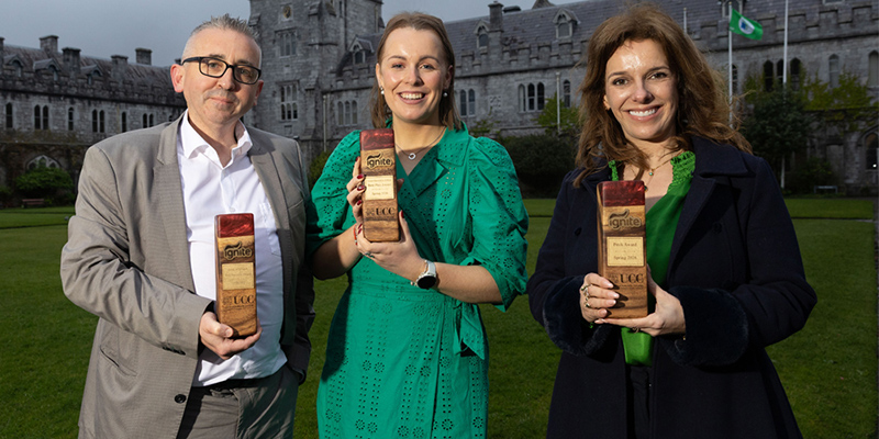 Main Photo (L-R): David Hall, Carbery CogniMed, Ruth Hendrick Target Alert Group, Dr. Eliana Monteiro PhD. Image credit: 