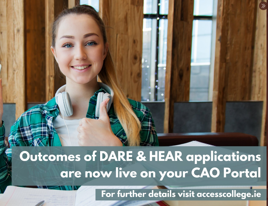 HEAR & DARE application results are now available online 