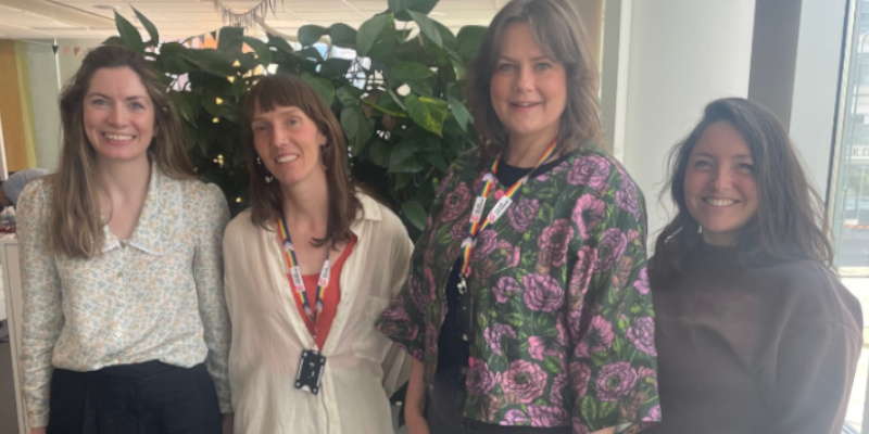 (L-R) Aoife Dowling with Malmö University hosts: International Liaison Officer Maria Pihel, International Officer Anna Beran, Communications Officer Selina-Marie Voss