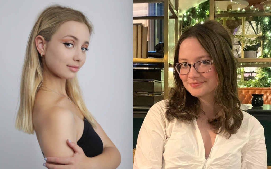 Profile photos of two young women