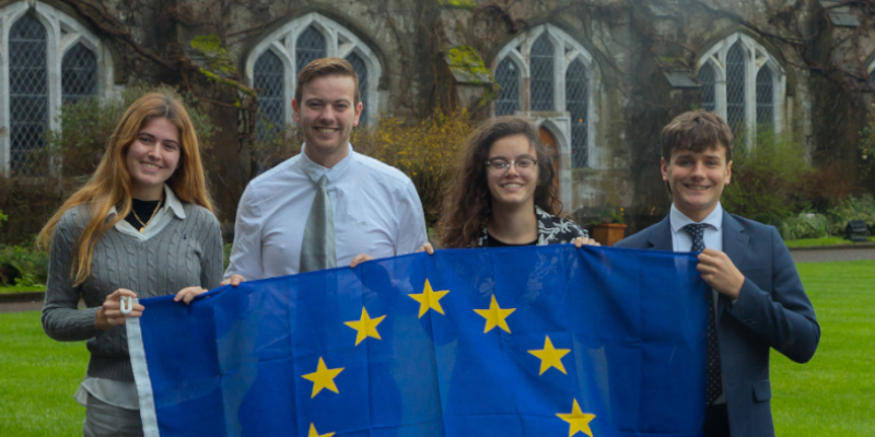 UNIC Student Reps Visit UCC for Law Society Model EU