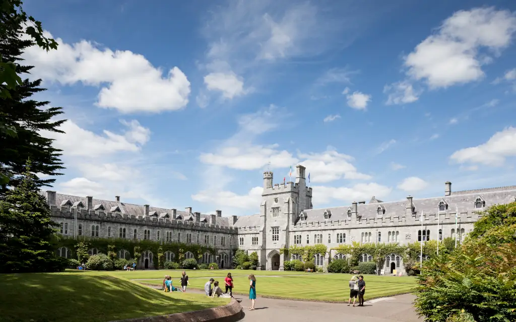 Quad on a sunny day with people