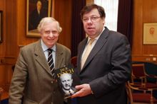 An Taoiseach is presented with “Jack Lynch – A Biography”